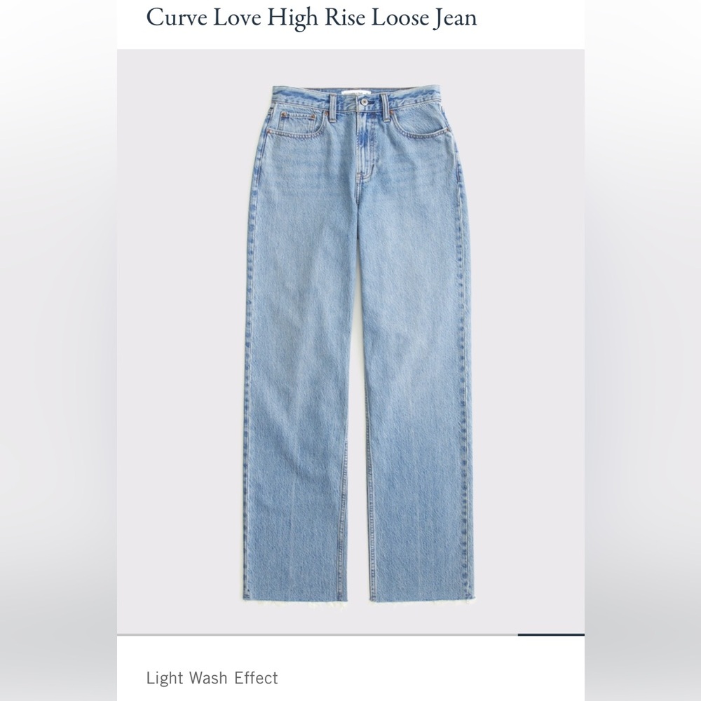 Abercrombie Curve Love High Rise Loose Jean